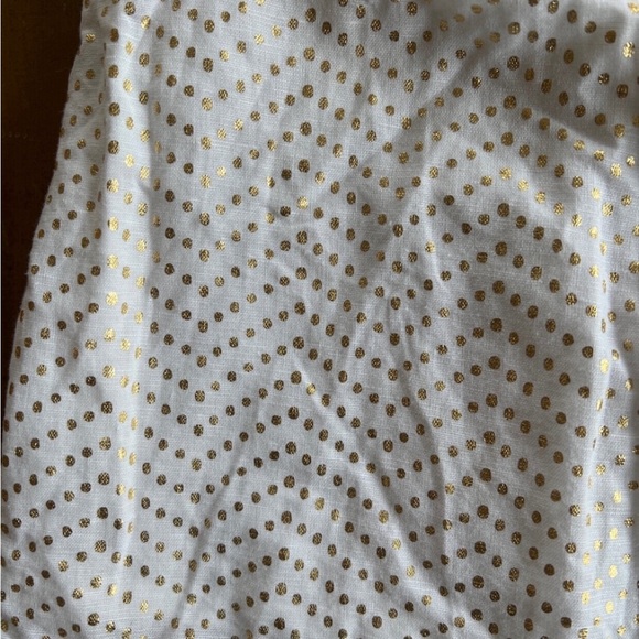 Janie and jack Rachel Zoe gold metallic cold shoulder dress - Picture 3 of 8